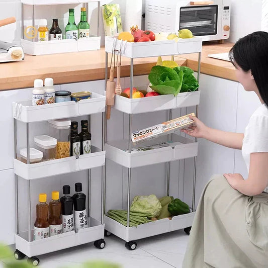 4 Tier Slim Trolley