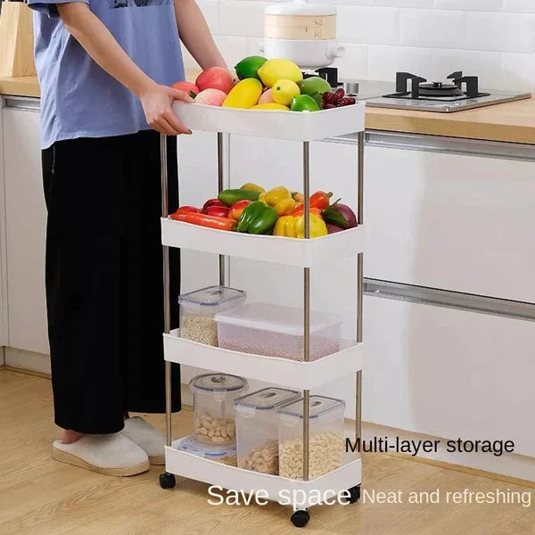 4 Tier Slim Trolley