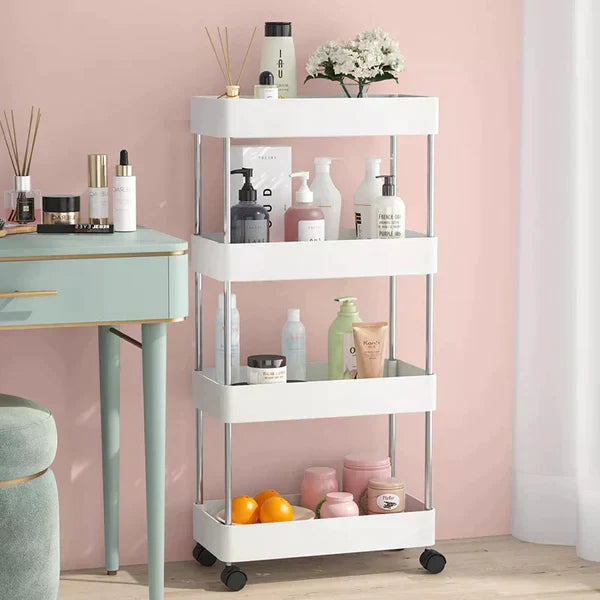 4 Tier Slim Trolley