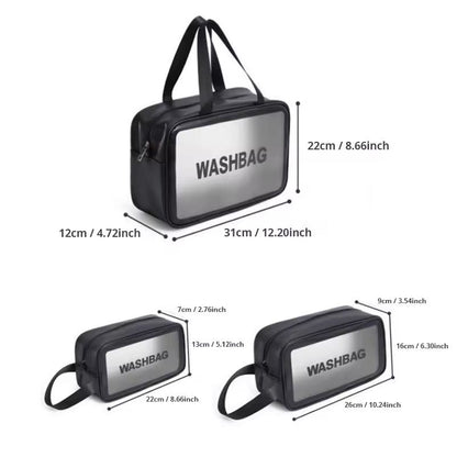 Transparent Toiletry Bag-3 Piece Set