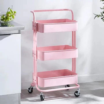 3 Tier Kitchen Storage Trolley Rack